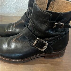 Frye black leather boots